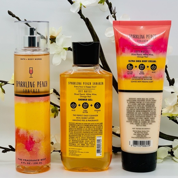 Bath & Body Works Sparkling Peach Sangria 3-Pc Set - Picture 2 of 6